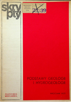 Podstawy geologii i hydrogeologii
