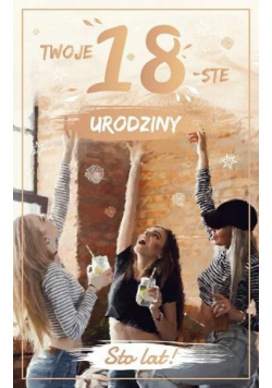Kartka okolicznościowa Urodziny 18 P18