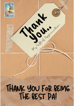 Thank You For Being The Best Pa!