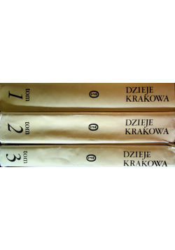 Dzieje Krakowa tom 1 do 3