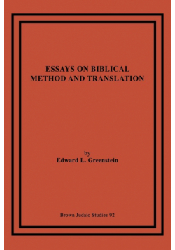 Essays on Biblical Method and Translation