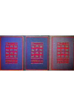 Historia Żydów tom 1 do 3 reprinty z 1929 r