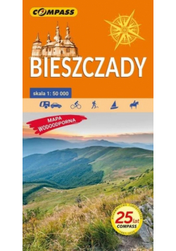 Bieszczady. Mapa turystyczna lam 1:50 000