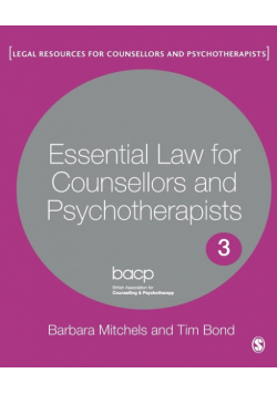 Essential Law for Counsellors and Psychotherapists