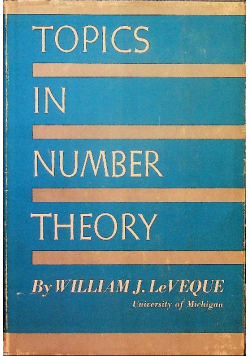 Topics in number theory