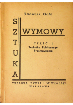 Sztuka wymowy I