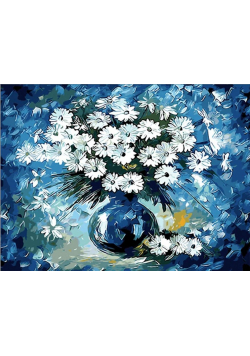Malowanie po numerach - Margaretki 30x40cm