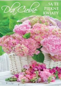 Karnet B6 3DV-012 Dla Ciebie kwiaty