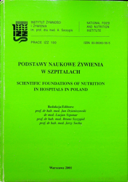 Podstawy naukowe żywienia w szpitalach