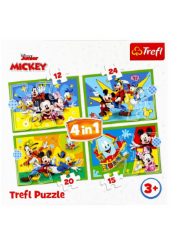 Puzzle 4w1 Wśród przyjaciół TREFL