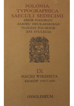 Polonia Typographica Saeculi Sedecimi