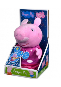 Świnka Peppa Maskotka z kołysanką i lampką 25cm