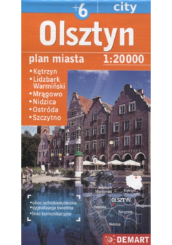 Olsztyn plus 6 1:20000 plan miasta