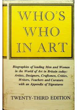 Whos Who in Art