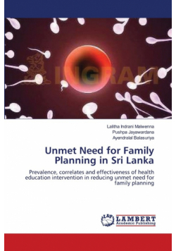 Unmet Need for Family Planning in Sri Lanka