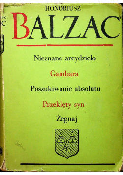 Nieznane arcydzieło Gambara Poszukiwanie absolutu Przeklęty syn Żegnaj