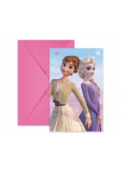 Zaproszenia Frozen 2 6szt.