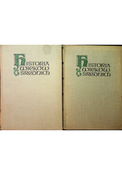 Historia wieków średnich 2 tomy