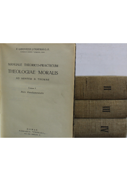 Manuale Theorico Practicum Theologiae Moralis tom I do IV około 1949 r.