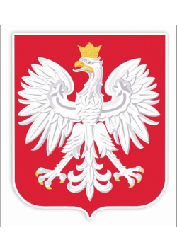 Dekoracje okienne dwustronne - Godło Polski A3