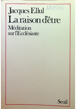 La raison d etre