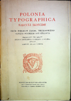 Polonia Typographica Saeculi Dedecimi zeszyt 7