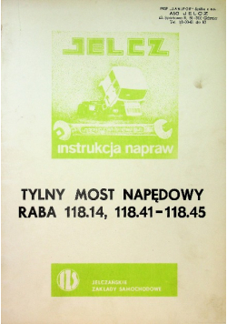 Tylny most napędowy raba 118 14 118 41 - 118 45