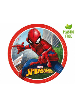 Talerzyki papierowe Spiderman 23cm 8szt