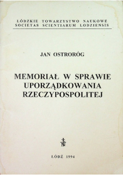 Memoriał w sprawie uporządkowania Rzeczypospolitej