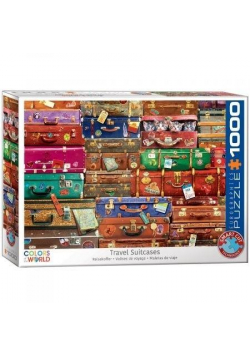 Puzzle 1000 Kolory Świata Walizki podróżne