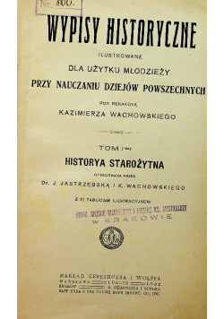 Wypisy historyczne tom 1