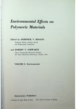 Environmental effects on polymeric materials