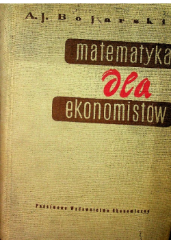 Matematyka dla ekonomistów