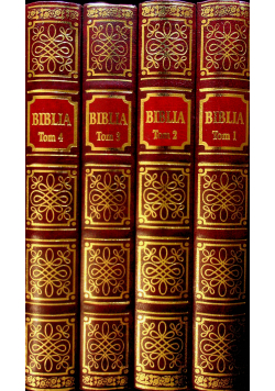 Biblia tom od 1 do 4 reprinty z 1599 r