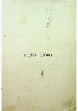 Teorya Logiki 1912 r.