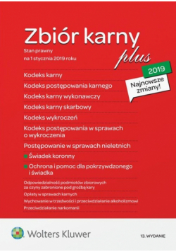 Zbiór karny Plus 2019