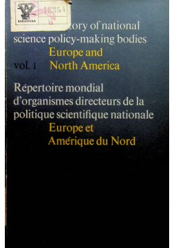 World directory of national science policy making bodies