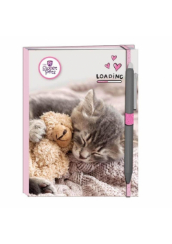 Pamiętnik na gumkę Sweet Pets - kot