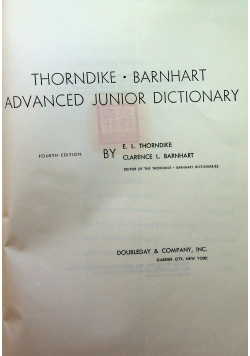 Advanced junior dictionary