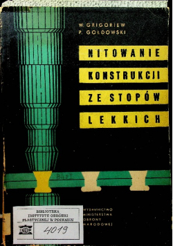 Nitowanie konstrukcji ze stopów lekkich