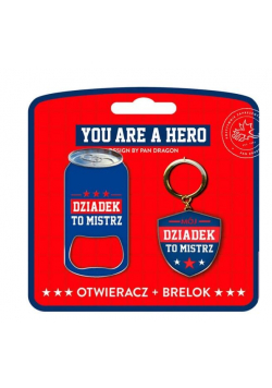 Zestaw brelok + otwieracz My Hero-Dziadek