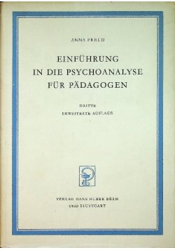 Einfuhrung in die Psychoanalyse fur padagogen