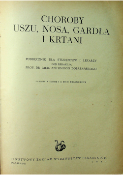Choroby uszu nosa gardła i krtani
