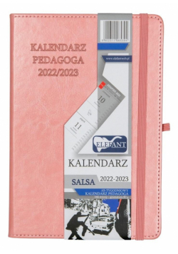 Kalendarz 2022/23 A5 tyg. Salsa morelowy ELEFANT