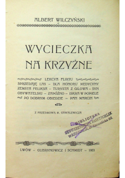 Wycieczka na Krzyżne 1903 r.