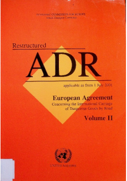 Restructured ADR Volume II