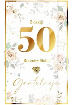 Karnet Rocznica Ślubu 50 LUX-46