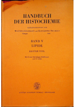 Handbuch der histochemie band V