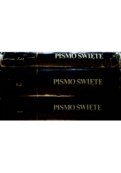 Pismo Święte Starego i Nowego Testamentu 3 Tomy