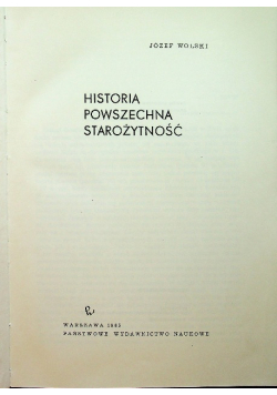 Historia powszechna starożytności
